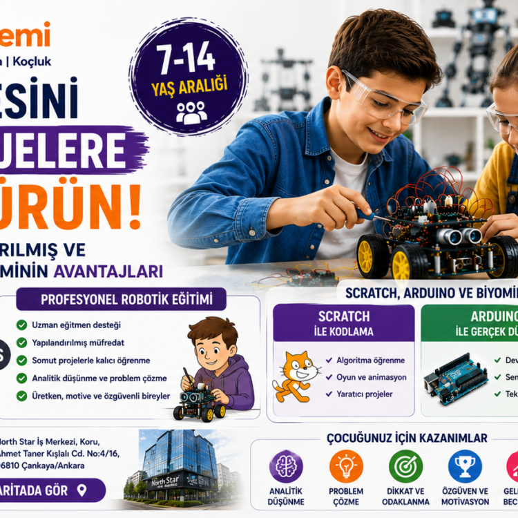 Robotik eğitimle bugüne hazır olun